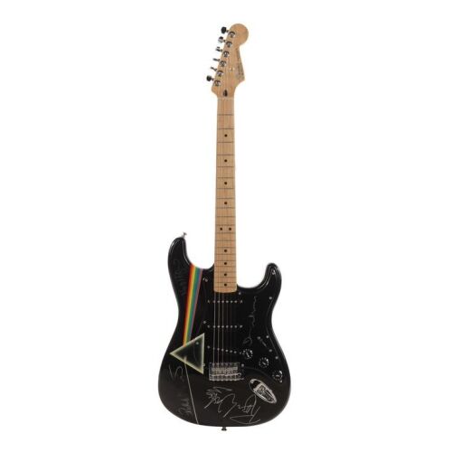 Lot # 254. David Gilmour, Roger Waters, Richard Wright, and Nick Mason-Autographed Custom Fender Stratocaster The Dark Side of the Moon Artwork Guitar ### PINK FLOYD
