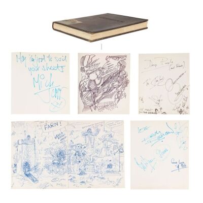 Lot # 267. The Reinhold Mack Collection: Musicland Studios Guestbook Extensively Signed and Doodled including Freddie Mercury, Mick Jagger, Keith Richards, Charlie Watts, Roger Glover, Frank Zappa, Jeff Lynne and Others ### QUEEN/THE ROLLING STONES/ELECT