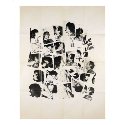 Lot # 341. For Love You Live New York Launch Party Poster by Andy Warhol, 1977 ### ROLLING STONES, THE