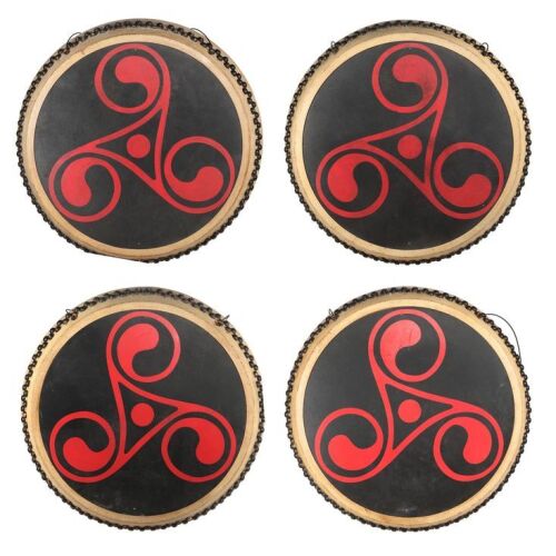 Lot # 367. Four Large Red Logo "Shaolin Monk" Frame Drum Props from Progress Live, 2011 ### TAKE THAT