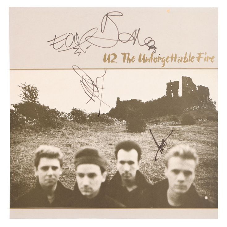 Lot # 375. Bono, The Edge, Adam Clayton and Larry Mullen Jr
