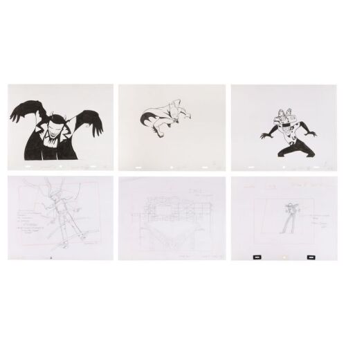 Lot # 378. Original Animation Layouts and Ink Guides - Bono's Alter-Egos and the Zoo TV Stage, From the Landmark Batman Forever Animated Music Video ### HOLD ME, THRILL ME, KISS ME, KILL ME - U2 (1995)