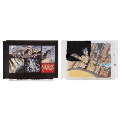 Lot # 379. Original Key Master Setup and Comic-Panel Background ### HOLD ME, THRILL ME, KISS ME, KILL ME - U2 (1995)