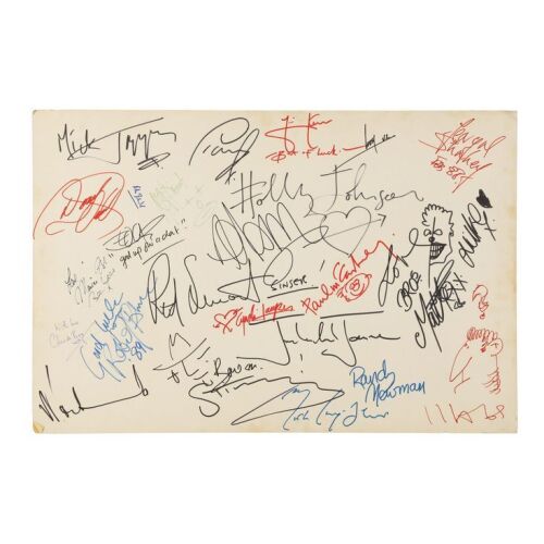 Lot # 381. Paul McCartney, Mick Jagger, U2, Sting and Others-Autographed BBC Radio 1 Board ### BBC RADIO 1