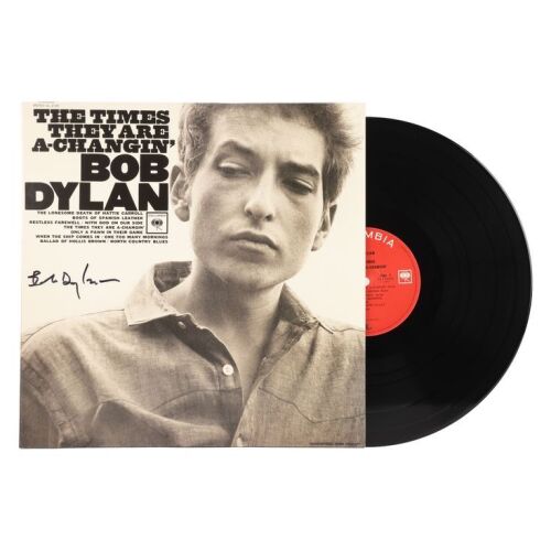 Lot # 52. Bob Dylan-Autographed The Times They Are A-Changin' LP Album, 2017 ### BOB DYLAN