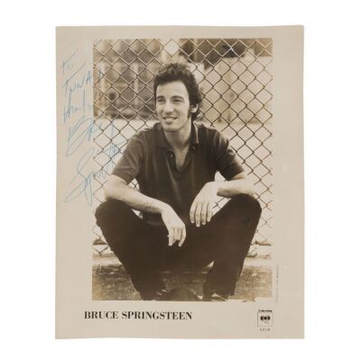 Lot # 59. Bruce Springsteen-Autographed Promotional Photo, 1979 ### BRUCE SPRINGSTEEN