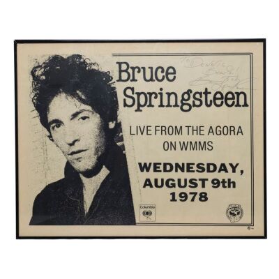 Lot # 60. Framed Bruce Springsteen-Autographed Poster, circa 1978 ### BRUCE SPRINGSTEEN