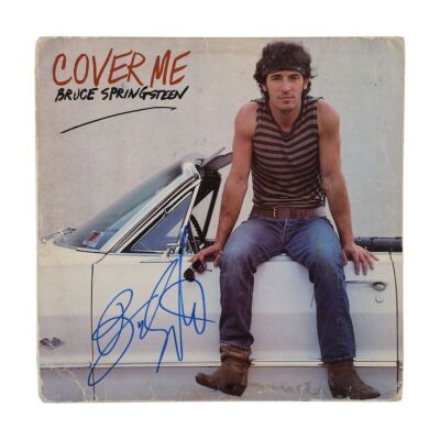Lot # 62. Bruce Springsteen-Autographed "Cover Me" Single Vinyl Sleeve ### BRUCE SPRINGSTEEN