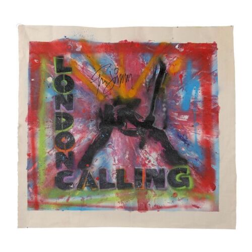 Lot # 65. Paul Simonon-Autographed Original "London Calling" Artwork by Jagga ### CLASH, THE