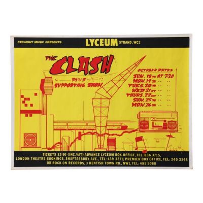Lot # 67. Lyceum Concert Poster, 1981 ### CLASH, THE