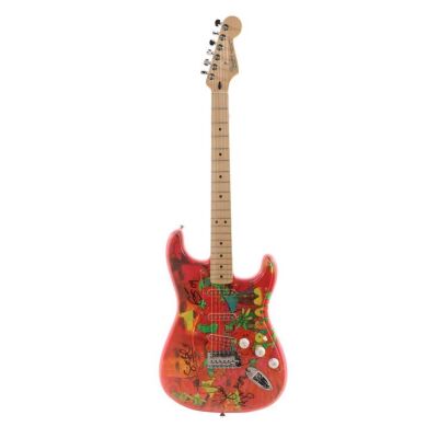 Lot # 68. Eric Clapton, Ginger Baker, Jack Bruce-Autographed Fender Stratocaster Guitar ### CREAM