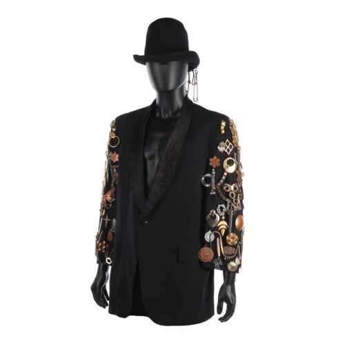 Lot # 91. Elton John-Owned Tuxedo Jacket and Matching Hat ### ELTON JOHN