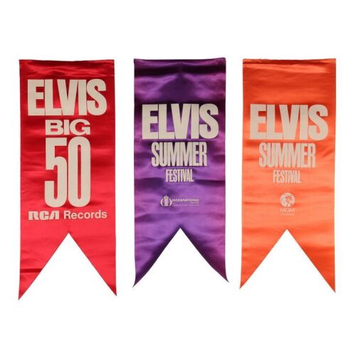 Lot # 95. Set of Three International Hotel Concert Banners, 1970 ### ELVIS PRESLEY