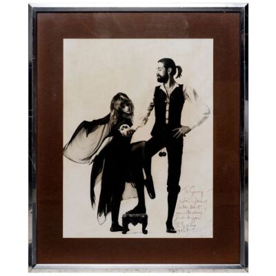 Lot # 96. Christine McVie-Autographed "Rumours" Mirrored-Image Cover Art ### FLEETWOOD MAC