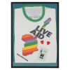 Lot # 130. Framed Live Aid T-Shirt, Eric Clapton-Branded Guitar Picks, and Crew Pass ### LIVE AID (1985)