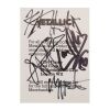 Lot # 134. James Hetfield, Kirk Hammett, Lars Ulrich and Cliff Burton-Autographed Merchandise Leaflet ### METALLICA