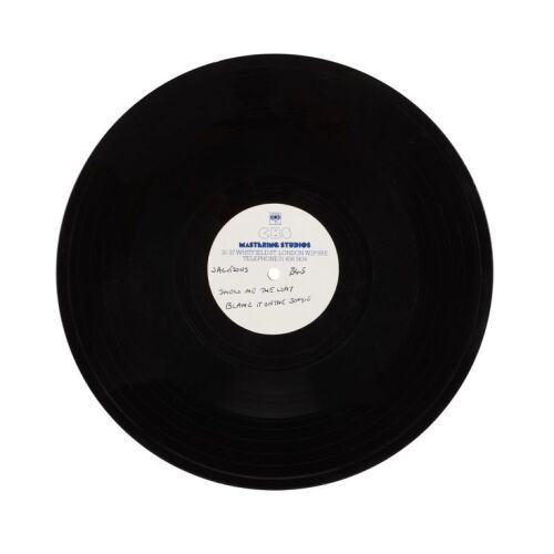 Lot # 137. "Can You Feel It"/"Shake Your Body"/"Show Me The Way"/"Blame It On The Boogie" Acetate, CBS Mastering Studios London, 1978 ### JACKSONS, THE