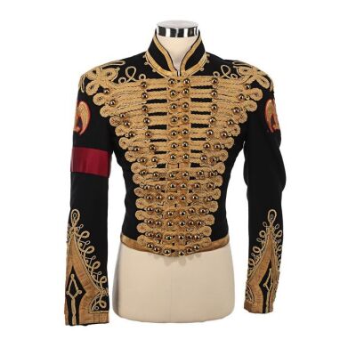 Lot # 139. The Omer Bhatti Collection: Michael Jackson's Photo-Matched Black-and-Gold Military-Style Jacket Worn During Dangerous and HIStory Eras ### MICHAEL JACKSON