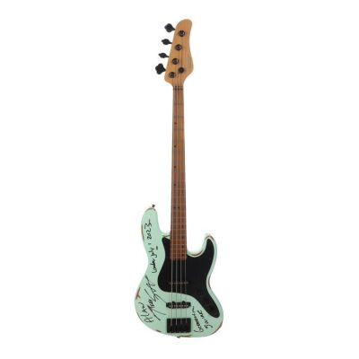 Lot # 155. Nikki Sixx's Photo-Matched Autographed and Inscribed Stage-Used Schecter J-4 Bass Guitar ### MOTLEY CRUE