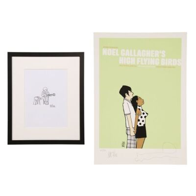 Lot # 225. Noel Gallagher-Autographed Limited Edition High Flying Birds Concert Print and Framed Pete McKee Drawing ### NOEL GALLAGHER'S HIGH FLYING BIRDS