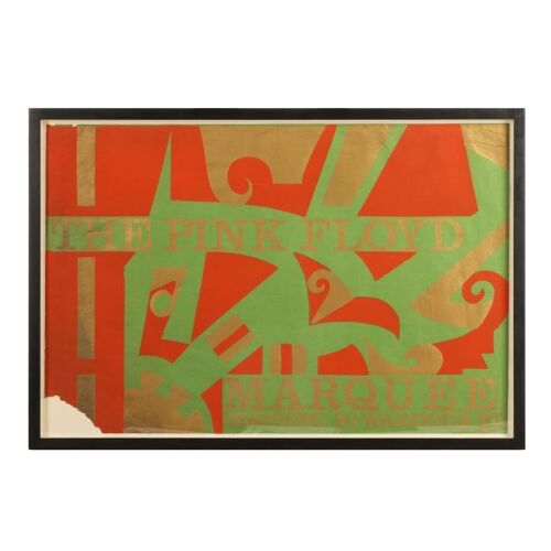 Lot # 233. Paula Webb Stainton&rsquo;s Pink Floyd - Their Mortal Remains Collection: Marquee Club Dec 1966 Poster (1/2) by Wendy Gair ### PINK FLOYD