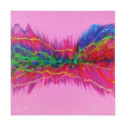 Lot # 234. Roger Waters, Nick Mason, David Gilmour and Richard Wright-Autographed "Wish You Were Here" Limited Edition Soundwave Print by Tim Wakefield, 2008 ### PINK FLOYD