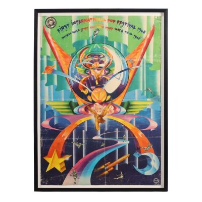 Lot # 238. Paula Webb Stainton's Pink Floyd - Their Mortal Remains Collection: First International Festival of Pop 1968 Poster ### PINK FLOYD