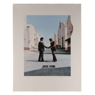Lot # 246. Storm Thorgerson-Signed Limited Edition Wish You Were Here Album Cover Print, 2001 ### PINK FLOYD