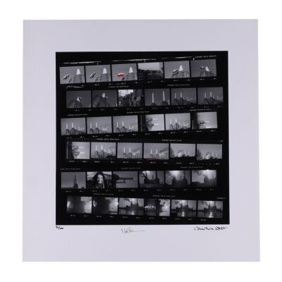 Lot # 250. Nick Mason and Carinthia West-Autographed Limited Edition Animals Cover Shoot Contact Sheet Print ### PINK FLOYD