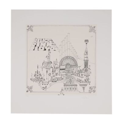 Lot # 251. Nick Mason-Autographed Limited-Edition Relics Album Cover Print, 2008 ### PINK FLOYD