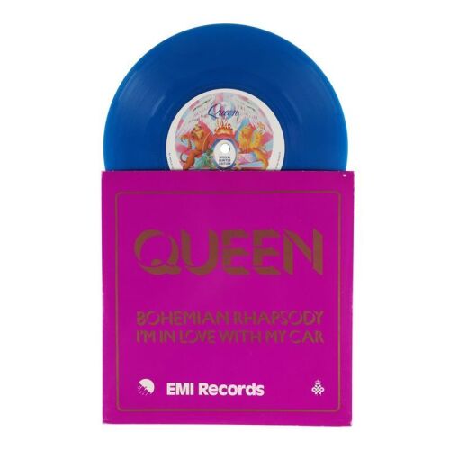 Lot # 305. Limited Edition ''Bohemian Rhapsody'' Blue Vinyl Pressing with Original EMI Records Card Bag, 1978 ### QUEEN