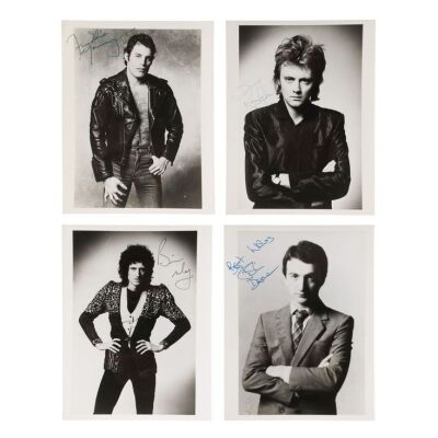 Lot # 308. Freddie Mercury, Brian May, Roger Taylor and John Deacon-Autographed Set Of Four Promotional Photographs, Circa 1980 ### QUEEN
