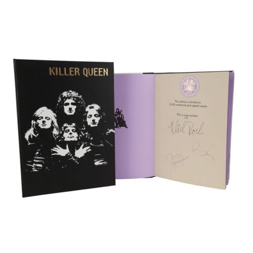 Lot # 316. Brian May and Roger Taylor-Autographed &ldquo;Killer Queen&rdquo; Book ### QUEEN