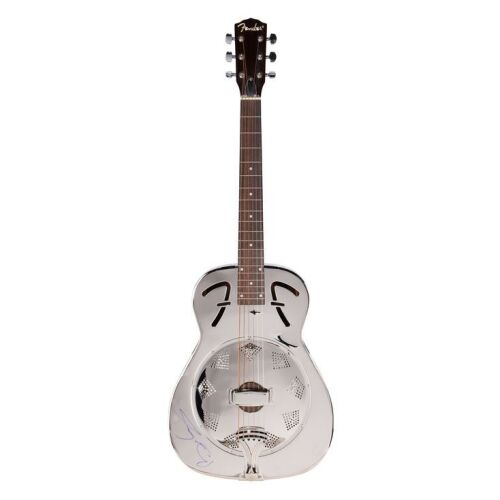 Lot # 325. Brian May-Autographed Steel Body Acoustic Fender Guitar ### QUEEN