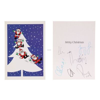 Lot # 328. Thom Yorke, Jonny Greenwood, Ed O'Brien, Colin Greenwood And Philip Selway-Autographed Christmas Card ### RADIOHEAD