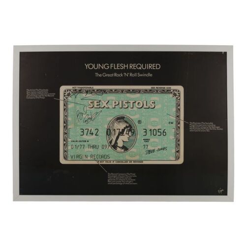 Lot # 352. Framed Steve Jones, Paul Cook and Glen Matlock-Autographed In-Store Promotional Poster, 1979 ### SEX PISTOLS