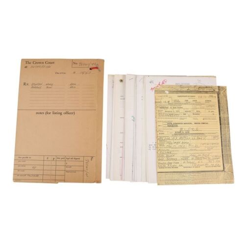 Lot # 354. Court Documents ### SID VICIOUS