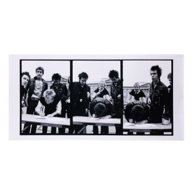 Lot # 357. Limited Edition Sex Pistols Buckingham Place Triptych Print By Peter Gravelle London, 1977 ### SEX PISTOLS