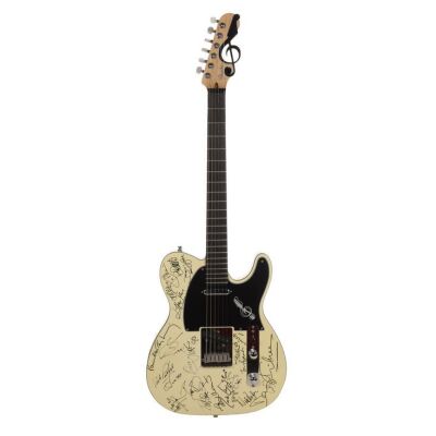 Lot # 360. Paul McCartney, Eric Clapton, Robert Plant, Jimmy Page, David Gilmour, Mark Knopfler and Others-Autographed John Page Custom Made Fender Telecaster for 1990 Knebworth Silver Clef Award Winners Concert ### KNEBWORTH: NORDOFF AND ROBBINS SILVER 