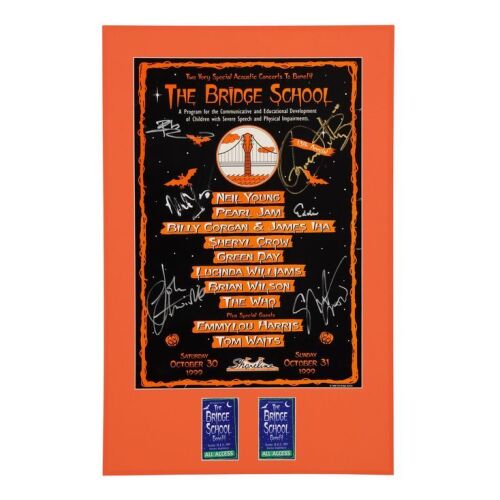 Lot # 383. Roger Daltrey, Pete Townshend, John Entwistle, Sheryl Crow, Neil Young and Eddie Vedder-Autographed The Bridge School Benefit Concert Poster ### WHO, THE