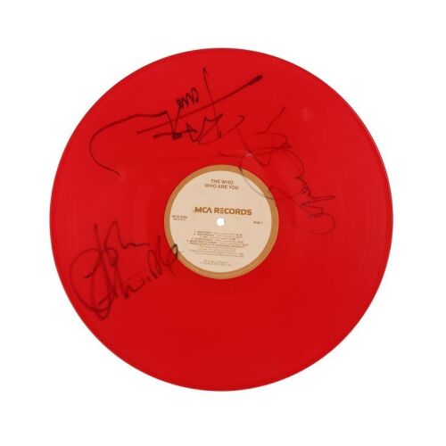 Lot # 386. Roger Daltrey, Pete Townshend and John Entwistle-Autographed Who Are You Album Vinyl ### WHO, THE