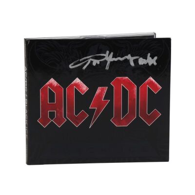 Lot # 397. Angus Young-Autographed Black Ice CD ### AC/DC