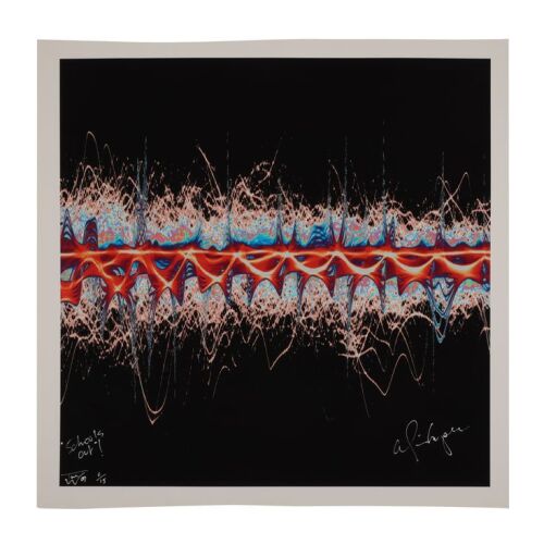 Lot # 399. Alice Cooper-Autographed Limited Edition ''School&rsquo;s Out'' Soundwave Print by Tim Wakefield, 2009 ### ALICE COOPER