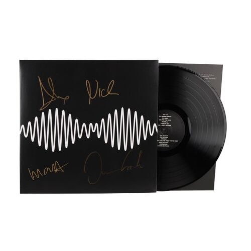 Lot # 405. Alex Turner, Matt Helders, Nick O&rsquo;Malley and Jamie Cook-Autographed AM Vinyl ### ARCTIC MONKEYS