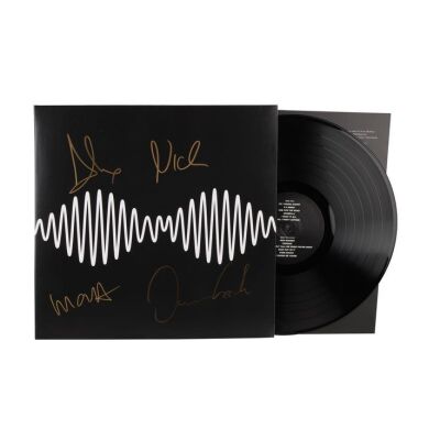 Lot # 405. Alex Turner, Matt Helders, Nick O&rsquo;Malley and Jamie Cook-Autographed AM Vinyl ### ARCTIC MONKEYS
