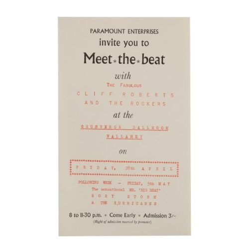 Lot # 413. "Meet the Beat" Handbill ### BEATLES, THE