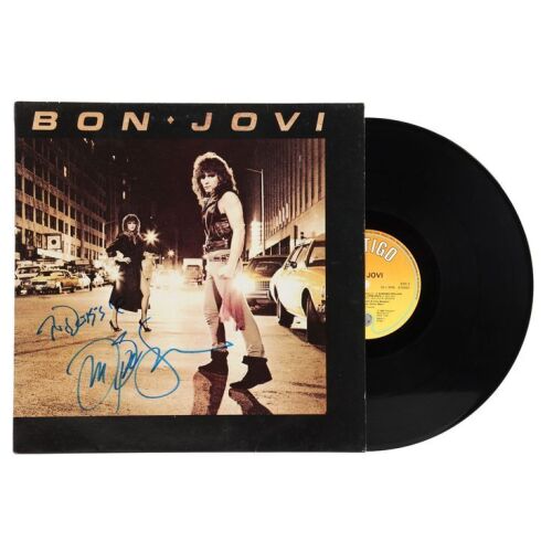 Lot # 443. Jon Bon Jovi-Autographed Bon Jovi LP ### BON JOVI