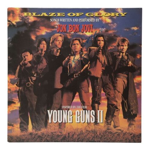 Lot # 444. Jon Bon Jovi-Autographed Blaze Of Glory LP ### BON JOVI