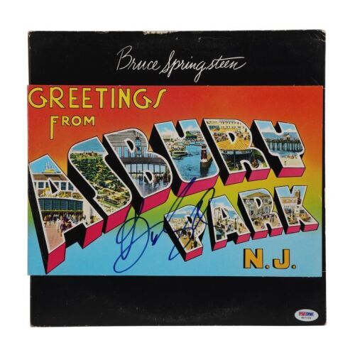 Lot # 447. Bruce Springsteen-Autographed Greetings from Asbury Park, N.J. LP ### BRUCE SPRINGSTEEN