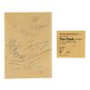 Lot # 454. Paul Simonon, Joe Strummer, Mick Jones, Terry Chimes, and Kosmo Vinyl-Autographed Page And Ticket, 1982 ### CLASH, THE